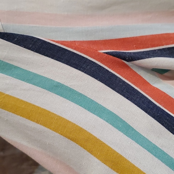 A.N.A Rainbow Striped Multicolor Midi Dress Women Medium - Picture 4 of 6